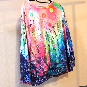 Rainbow Thin Crewneck Sweatshirt 3xl